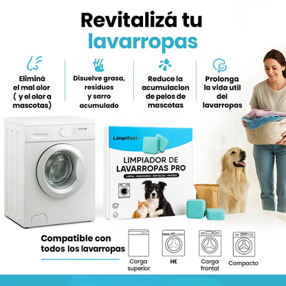 2x1 Pastillas para lavarropas Limpifast (24u)