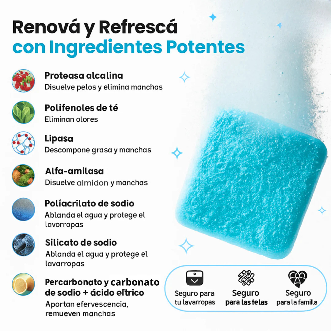 2x1 Pastillas para lavarropas Limpifast (24u)