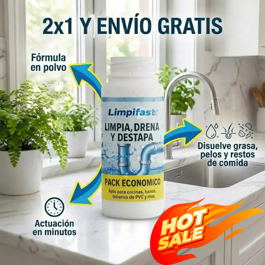 Limpifast™ Limpia y destapa tus cañerías