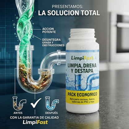 Limpifast™ Limpia y destapa tus cañerías